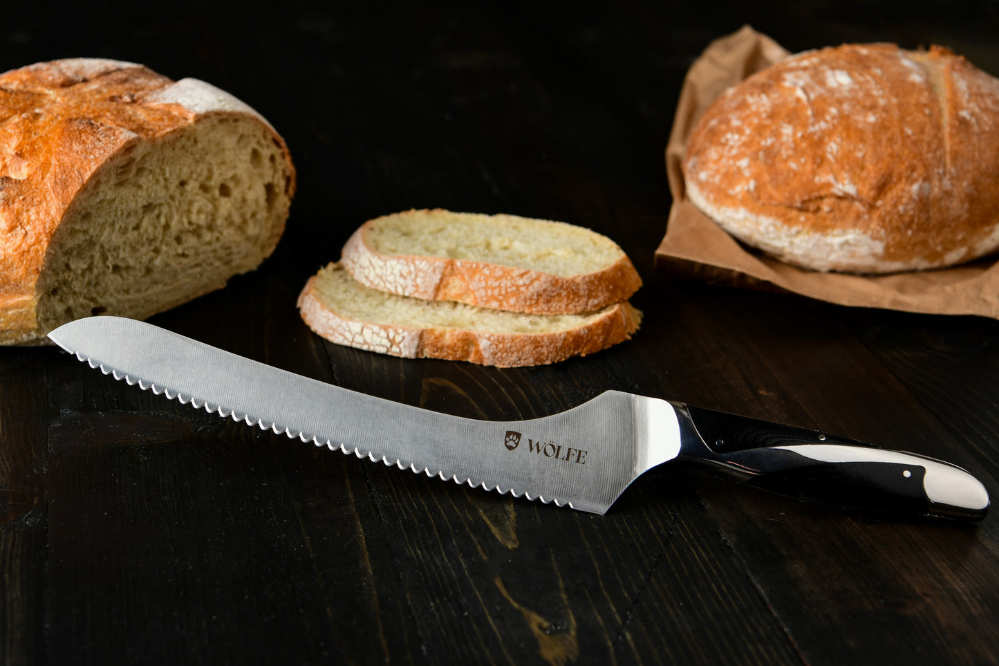 Wölfe 9” Offset Bread Knife