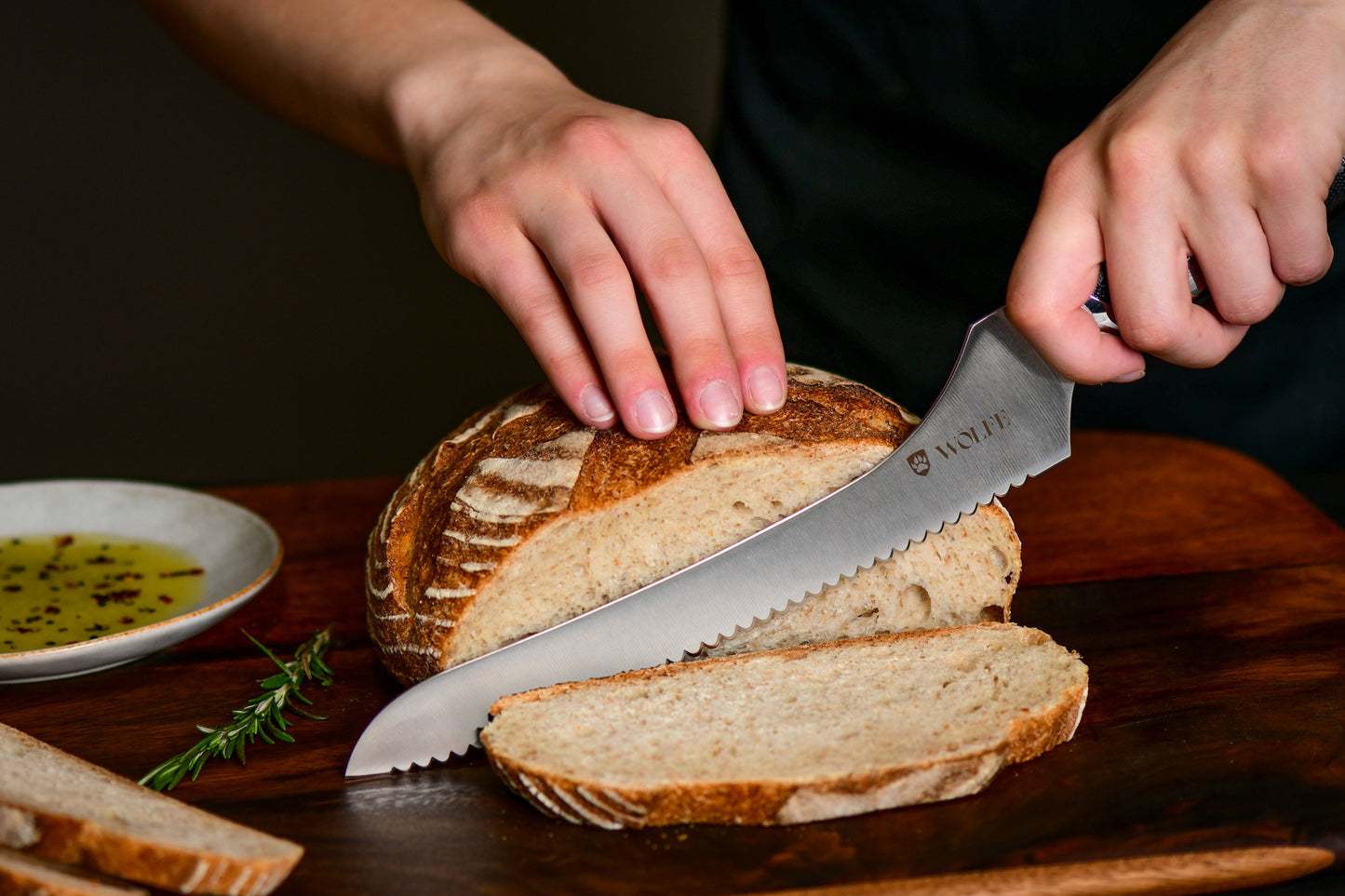 Wölfe 9” Offset Bread Knife