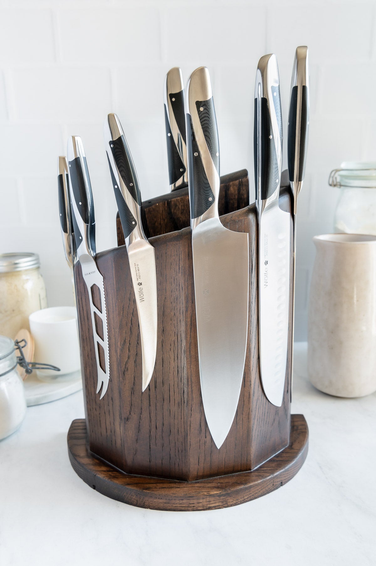 Wölfe 7 PC Cutlery Set with Magnetic Block